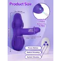 Strap On Riding Thrusting Dildo Vibrator Toy thumbnail 2