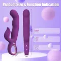 3 in 1 Thrusting Rabbit Vibrator Dildo Sex Toy thumbnail 2
