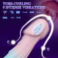 7 Inch Realistic Dildo Vibrator with Suction Cup thumbnail 2