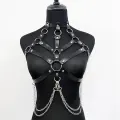 BDSM Leather Body Chain Belt for Women thumbnail 3