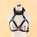 Gothic BDSM Metal Chain Body Cage Bra thumbnail 3
