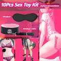 10 Piece BDSM Bondage Restraint Kit Set thumbnail 3