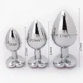 3 Pcs Luxury Heart Metal Anal Plug Set thumbnail 2