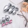 3 Pcs Luxury Heart Metal Anal Plug Set thumbnail 3