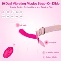 Strap On Vibrating Dildo Adjustable Harness thumbnail 3