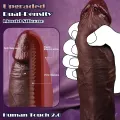 9 Inch Realistic Black Bendable Dildo for Women thumbnail 2