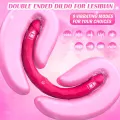 Double Sided Vibrating Silicone Dildo Sex Toy thumbnail 3