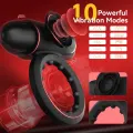 Vibrating Cock Ring with Bullet Vibrator Sex Toy thumbnail 3