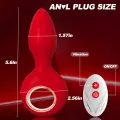 Silicone Vibrating Anal Butt Plug Sex Toy thumbnail 2