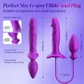 Double Ended Vibrating Dildo Butt Plug Set thumbnail 2