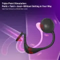 Inflatable Prostate Anal Massager Cock Ring Vibrator thumbnail 3