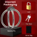 Metal BDSM Lockable Handcuffs Restraint Sex Toy thumbnail 2