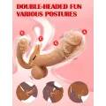 Strapless Double Vibrating Silicone Dildo thumbnail 4