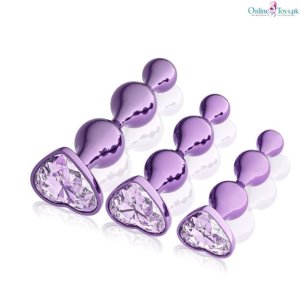 3 Pcs Metal Anal Butt Plugs