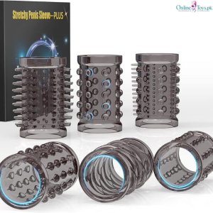 6 PCS Elastic Penis Sleeve Set for Men