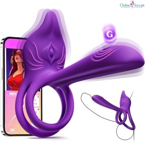 Vibrating Cock Ring Sex Toy for Couple