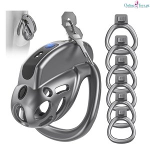 APP Vibrating Chastity Cage with 6 Rings