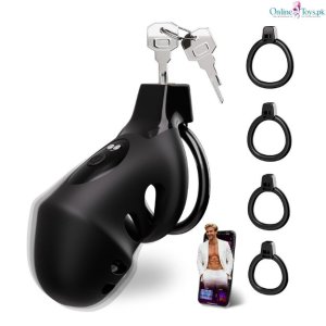 Vibrating Chastity Penis Cage for Men thumbnail 1