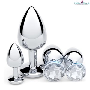 4 PCS Stainless Butt Plug Kit in Pakistan