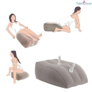 Inflatable Sex Pillow with 3 Insert Holes