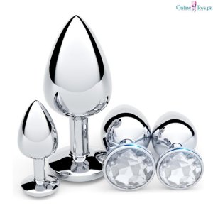 4 PCS Stainless Steel Anal Plug Kit