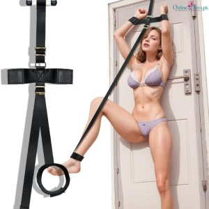 Adjustable Door Mount Sex Sling with Wrist Straps