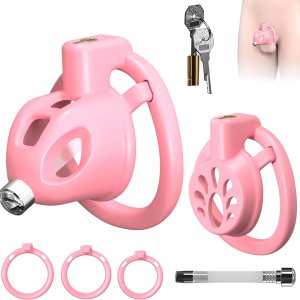 Male Chastity Cock Cage Sex Toy for Men with 3 Size Rings