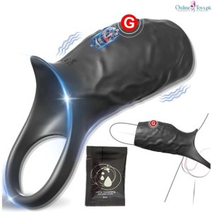 Soft Silicone Vibrating Penis Sleeve for Couples