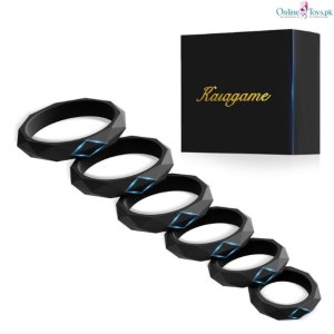 6 Sizes Stretchy Silicone Cock Ring Set for Men