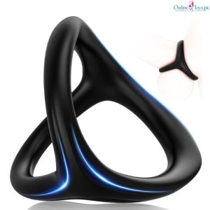3 in 1 Stretchy Silicone Cock Ring for Men