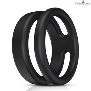 Soft Silicone Dual Cock Ring Design for Men