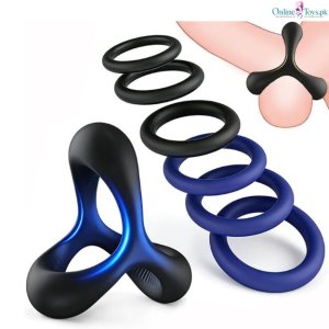 7 PCS Silicone Penis Cock Ring Set for Men