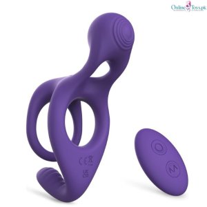10 Mode Remote Control Vibrating Cock Ring for Couples
