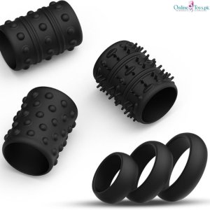 6 Pcs Silicone Penis Cock Ring Set for Men