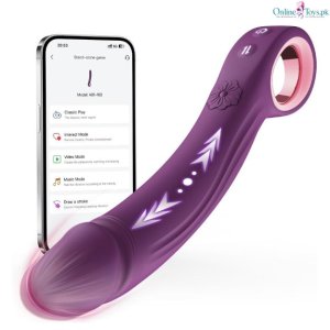 Thrusting G Spot Finger Vibrator Dildo for Women