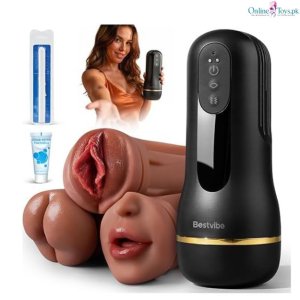 3 in 1 Automatic Male Masturbator Kit for Men