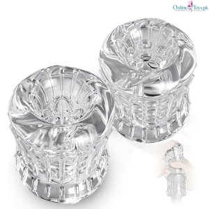 2 Piece Spinner Egg Male Masturbator Set Sex Toy