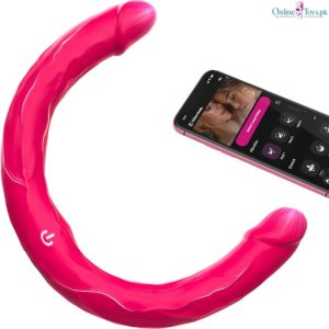 Double Sided Vibrating Silicone Dildo Sex Toy