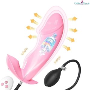 Inflatable Prostate Silicone Anal Vibrating Butt Plug
