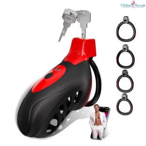 App Controlled Vibrating Male Chastity Cage