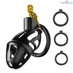 Lightweight Chastity Cage with 3 Sizes Rings